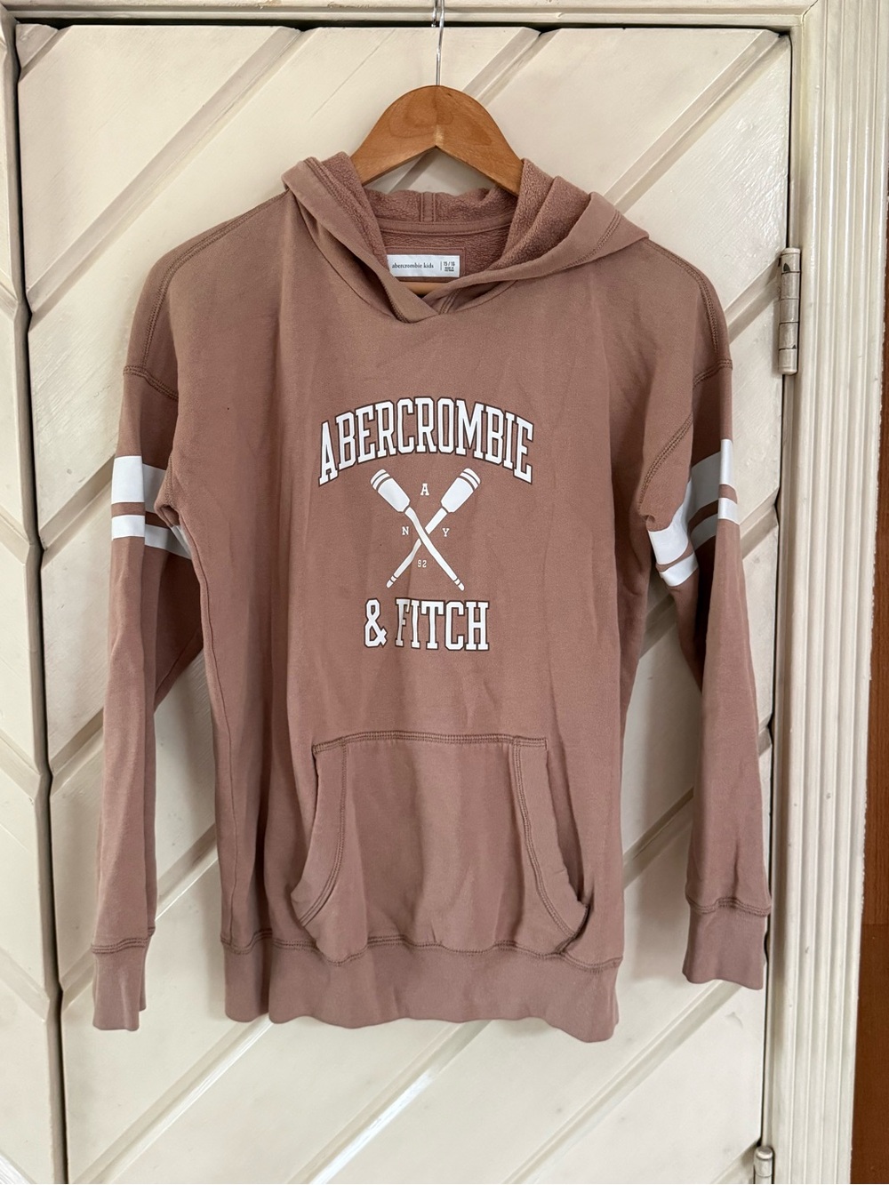 abercrombie kids mauve pullover hoodie with hood